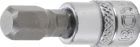 BGS Bit Einsatz Innensechskant 8 mm Antrieb Innenvierkant 6,3 mm 1/4 Zoll