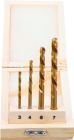 BGS Bohrer Satz HSS linksschneidend 4 teilig