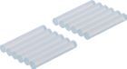 BGS Diy Heißklebe Patronen transparent Durchmesser 7,5 mm 50 mm 12 teilig