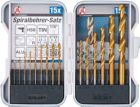 BGS Diy HSS Spiralbohrer Satz titan-nitriert 1,5 - 10 mm 15 teilig