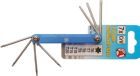 BGS Diy Klappschlüssel T-Profil (für Torx) T6 - T20 7 teilig