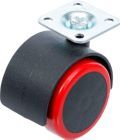 BGS Diy Lenk Doppelrolle rot/schwarz 50 mm