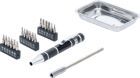 BGS Diy Präzisions Schraubendreher Bit-Satz 21 teilig mit Magnet-Haftschale