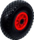 BGS Diy Rad für Sackkarren/ Bollerwagen PU rot/schwarz 260 mm