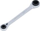 BGS Diy Ratschen Ringschlüssel 4-in-1 10 x 13 - 17 x 19 mm