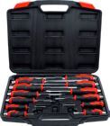 BGS Diy Schraubendreher Satz 12 teilig in Rot/Schwarz