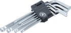 BGS Diy Winkelschlüssel Satz 1,5 - 10 mm Innensechskant mit Kugelkopf 9 teilig