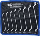 BGS Doppel Ringschlüssel Satz SW 6 x 7 - 20 x 22 mm 8 teilig gekröpft
