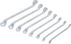 BGS Doppel Ringschlüssel Satz 6 x 7 - 20 x 22 mm 8 teilig gekröpft