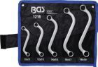 BGS Doppel Ringschlüssel Satz S-Form 10 x 11 - 18 x 19 mm 5 teilig