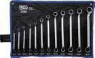 BGS Doppel Ringschlüssel Satz 6 - 32 mm 12 teilig tief gekröpft