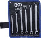 BGS Doppel Ringschlüssel Satz 1/4 Zoll - 3/4 Zoll 6 teilig tief gekröpft