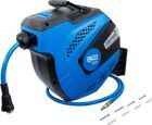 BGS Druckluftschlauch mit Aufroller 12 meter und 2 meter Verbindung automatisch