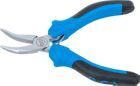 BGS Elektronik Spitzzange gebogen mit Feder 138 mm