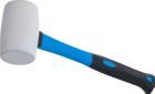 BGS Gummihammer Fiberglasstiel Durchmesser 48 mm 250 g weißer Kopf