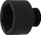 BGS Kraft Steckschlüssel 70 mm Einsatz Sechskant Antrieb Innenvierkant 25 mm