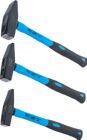 BGS Schlosserhammer Satz Fiberglasstiel 300 / 500 / 800 g 3 teilig DIN 1041