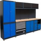 BGS Schrankwand System 4 Module Kombi mit Massivholz Arbeitsplatte