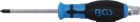 BGS Schraubendreher Kreuzschlitz PH1 Klingenlänge 75 mm Klinge mit Sechskant-Profil