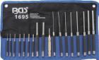 BGS Splintentreiber Satz 100 - 150 - 200 mm 1,5 - 9,5 mm mit Körner 18 teilig