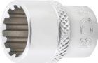 BGS Steckschlüssel Einsatz 13 mm Gear Lock Antrieb Innenvierkant 6,3 mm 1/4 Zoll