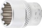 BGS Steckschlüssel Einsatz 14 mm Gear Lock Antrieb Innenvierkant 6,3 mm 1/4 Zoll