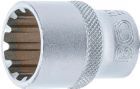 BGS Steckschlüssel Einsatz 19 mm Gear Lock Antrieb Innenvierkant 12,5 mm 1/2 Zoll