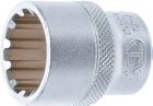 BGS Steckschlüssel Einsatz 22 mm Gear Lock Antrieb Innenvierkant 12,5 mm 1/2 Zoll