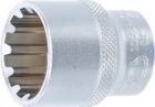 BGS Steckschlüssel Einsatz 24 mm Gear Lock Antrieb Innenvierkant 12,5 mm 1/2 Zoll