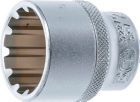 BGS Steckschlüssel Einsatz 27 mm Gear Lock Antrieb Innenvierkant 12,5 mm 1/2 Zoll