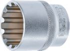 BGS Steckschlüssel Einsatz 30 mm Gear Lock Antrieb Innenvierkant 12,5 mm 1/2 Zoll