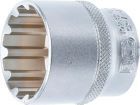 BGS Steckschlüssel Einsatz 32 mm Gear Lock Antrieb Innenvierkant 12,5 mm 1/2 Zoll