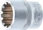 BGS Steckschlüssel Einsatz 18 mm Gear Lock Antrieb Innenvierkant 10 mm 3/8 Zoll