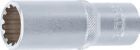 BGS Steckschlüssel Einsatz 19 mm Gear Lock Antrieb Innenvierkant 12,5 mm 1/2 Zoll