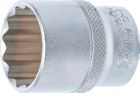 BGS Steckschlüssel Einsatz 26 mm Zwölfkant Antrieb Innenvierkant 12,5 mm 1/2 Zoll