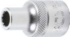 BGS Steckschlüssel Einsatz 8 mm Zwölfkant Antrieb Innenvierkant 12,5 mm 1/2 Zoll