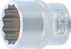 BGS Steckschlüssel Einsatz 23 mm Zwölfkant Antrieb Innenvierkant 12,5 mm 1/2 Zoll