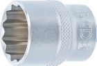 BGS Steckschlüssel Einsatz 24 mm Zwölfkant Antrieb Innenvierkant 12,5 mm 1/2 Zoll