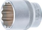 BGS Steckschlüssel Einsatz 30 mm Zwölfkant Antrieb Innenvierkant 12,5 mm 1/2 Zoll