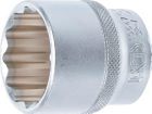 BGS Steckschlüssel Einsatz 32 mm Zwölfkant Antrieb Innenvierkant 12,5 mm 1/2 Zoll