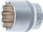 BGS Steckschlüssel Einsatz 34 mm Zwölfkant Antrieb Innenvierkant 12,5 mm 1/2 Zoll