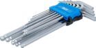 BGS Winkelschlüssel Satz 1,5 - 10 mm extra lang Innensechskant mit Kugelkopf