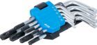 BGS Winkelschlüssel Satz T10 - T50 9 teilig kurz mit Bohrung