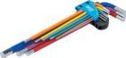 BGS Winkelschlüssel Satz 1,5-10 mm 9 teilig extra lang Innensechskant Multicolour