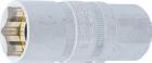 BGS Zündkerzen Einsatz mit Magnet Sechskant Antrieb Innenvierkant 12,5 mm 21 mm