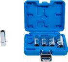 BGS Zündkerzen Einsatz Satz Sechskant Antrieb Innenvierkant 12,5 mm 14 mm 5 teilig