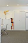 Bisley Eco Schiebetürenschrank ECO 1200 x 430 mm 1 Fachboden lichtgrau