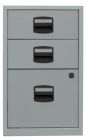 Bisley Home Beistellschrank PFA 3 Schubladen 672 x 413 mm silber