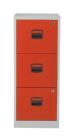 Bisley Home Hängeregistraturschrank PFA 3 Schubladen H 1015 mm lichtgrau kardinalrot