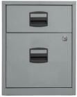 Bisley Home mobiler Beistellschrank 1 Universalschublade 1 HR Schublade 528 x 413 mm grau
